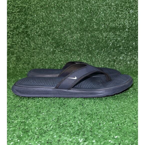 NIKE Navy Ultra Celso Thong Flip Flops Slides Comfort Sandals Men Size 11 882691 - Picture 1 of 8